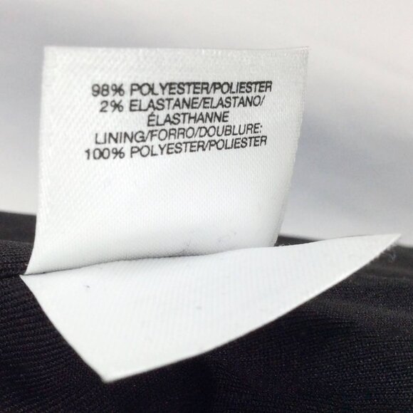 Black Label Evan Picone Open Trench Blazer Jacket 10 Black Diamond Plaid Gold - Picture 10 of 10